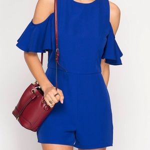 Wild blue romper